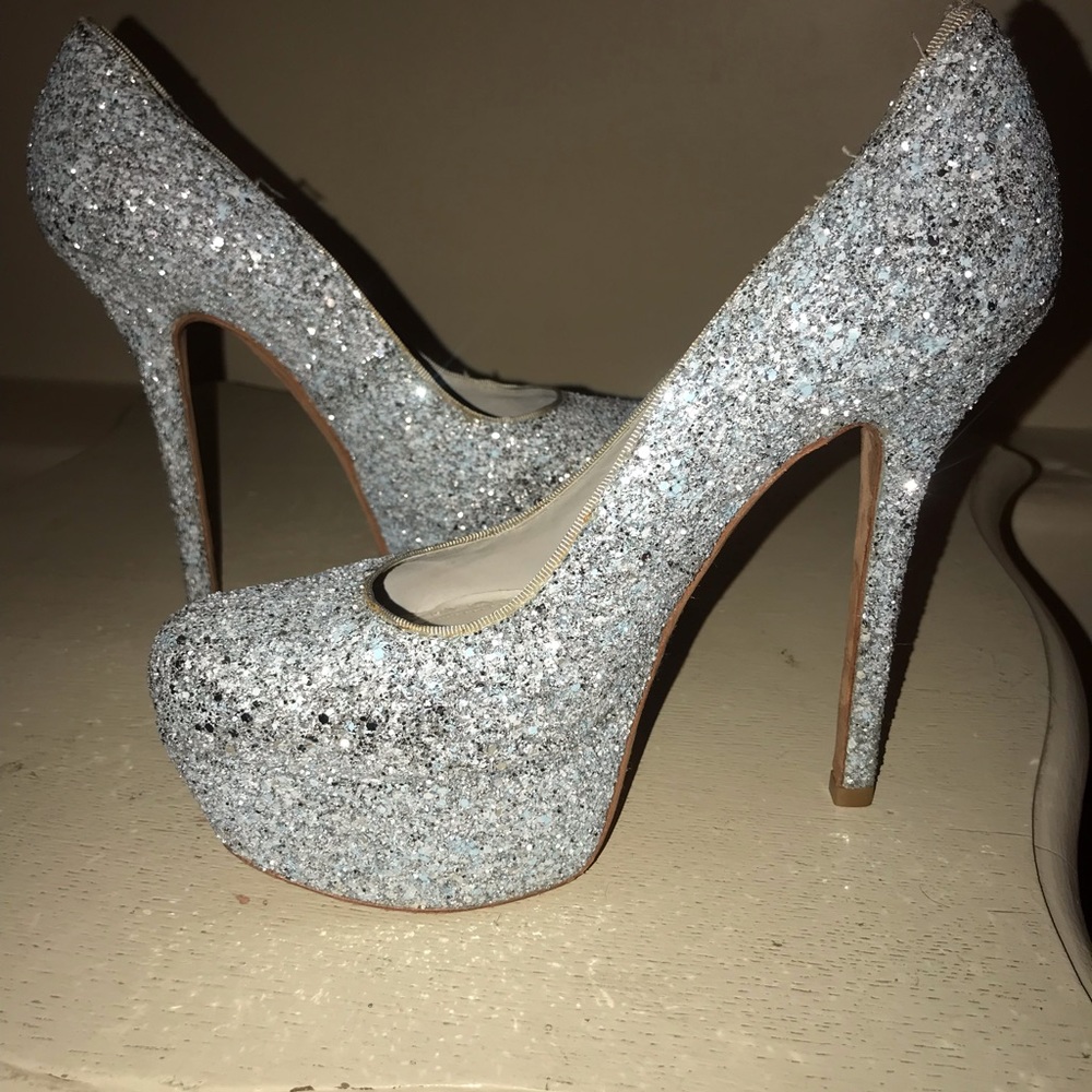 Alice and Olivia sparkly shoes